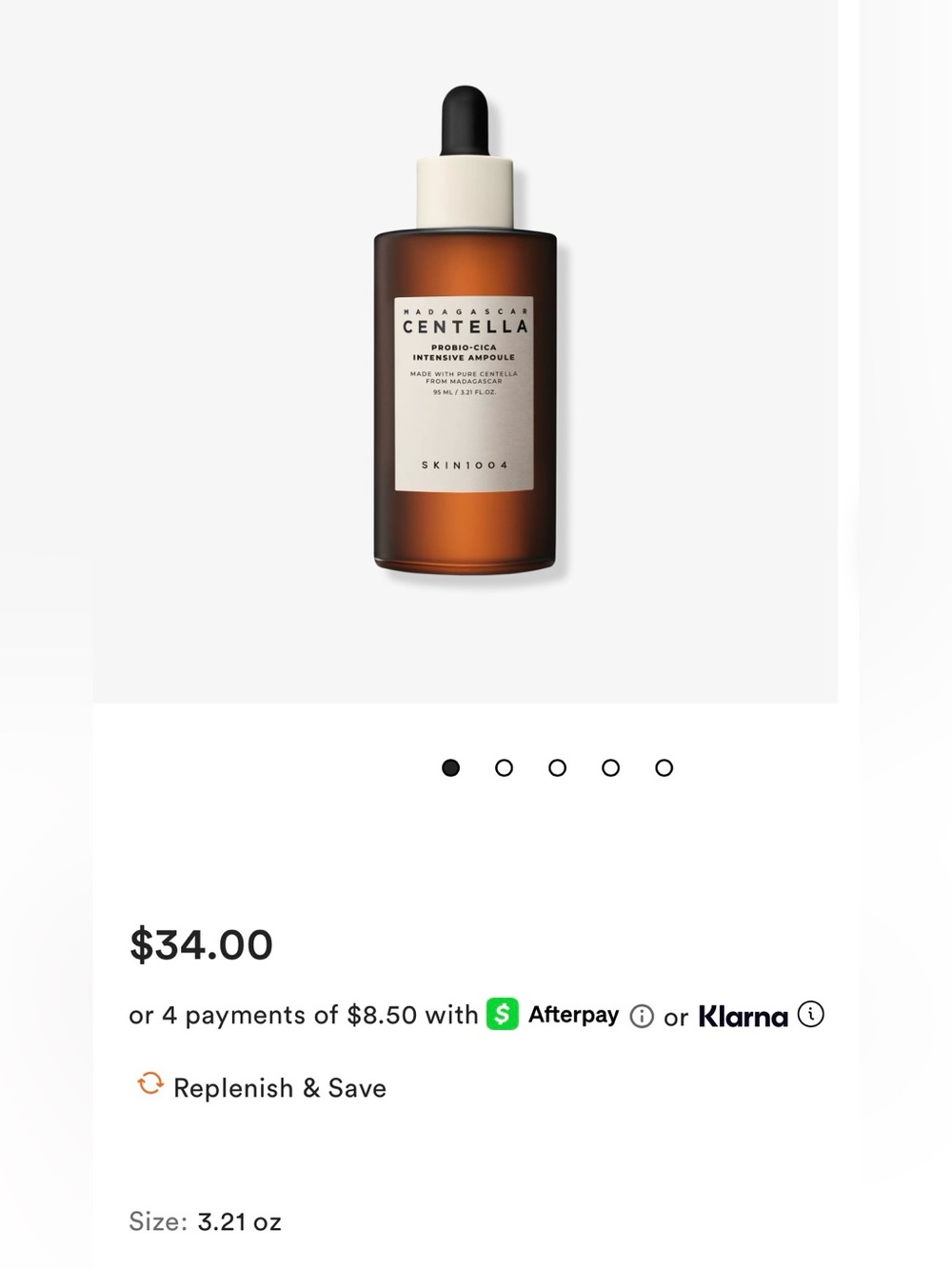 Skin1004 Madagascar Centella Probiotic-Cica Ampoule -Never Opened